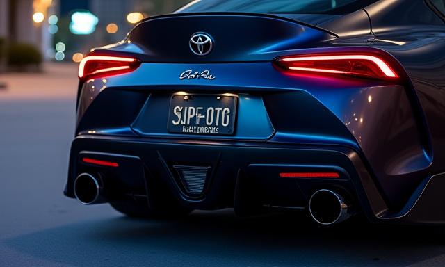 ヒスイチューニングが設計したカスタムエキゾーストシステムを搭載したトヨタ・スープラ