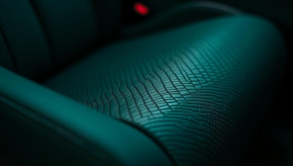 カスタムされた車の爬虫類柄のシート