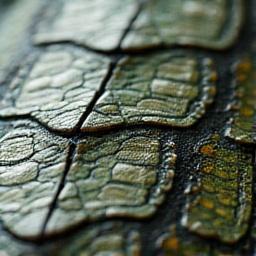 ワニの皮のようなラップ